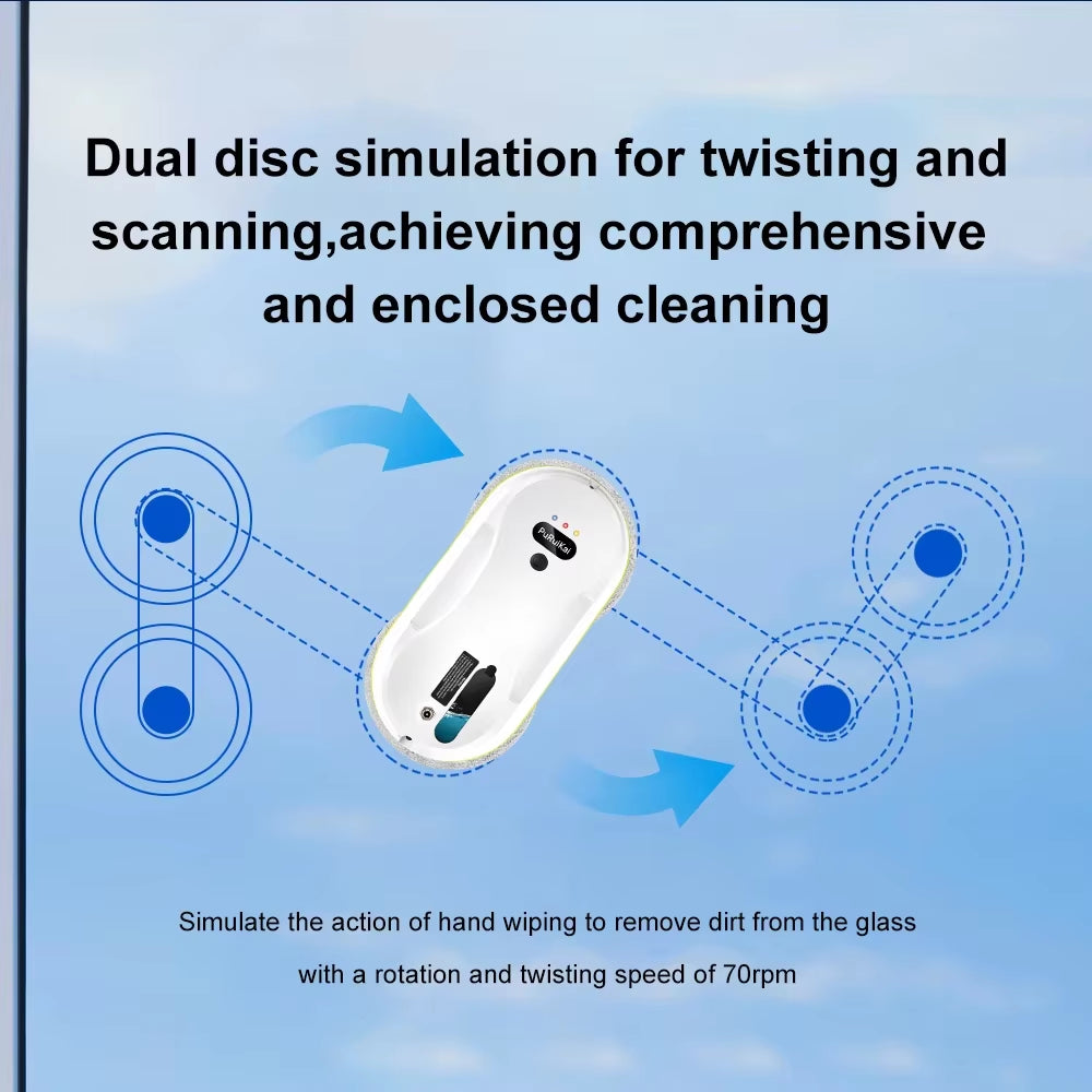 Window Cleaning Robot Vacuum Cleaner, Window Cleaning Robot, Water Spray Glass Cleaning Robot, Water Spray
