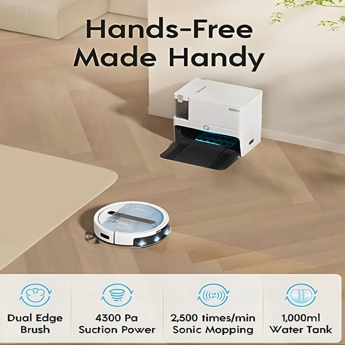 Robot Vacuum Floor Cleaning Robot with AIO Station YDAX11