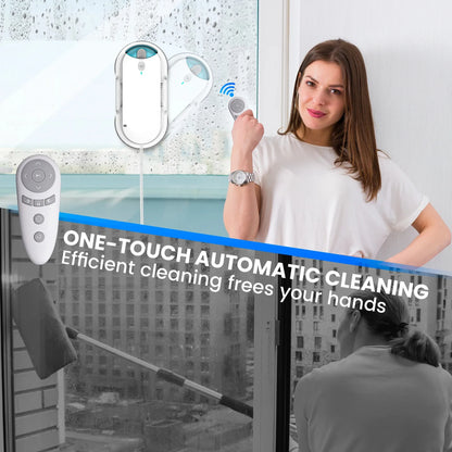 Window Cleaning Robot Automatic Water Spray Function with Remote Control Smart Vacuum Cleaner Machine for Home Glass Washer