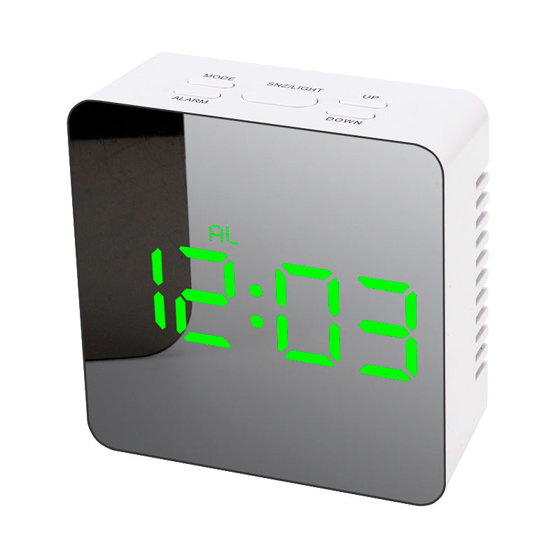 LED Digital Mirror Desktop Creativity Makeup Mirror Alarm Clock