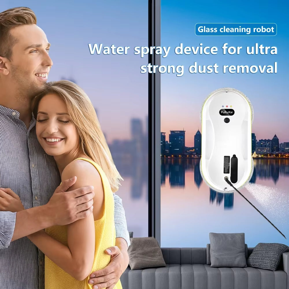Window Cleaning Robot Vacuum Cleaner, Window Cleaning Robot, Water Spray Glass Cleaning Robot, Water Spray