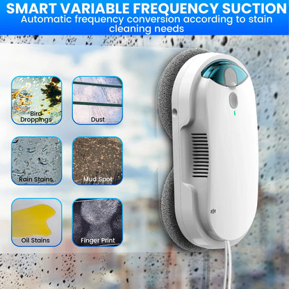Window Cleaning Robot Automatic Water Spray Function with Remote Control Smart Vacuum Cleaner Machine for Home Glass Washer