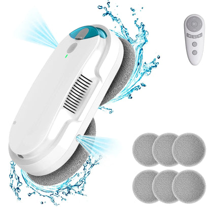 Window Cleaning Robot Automatic Water Spray Function with Remote Control Smart Vacuum Cleaner Machine for Home Glass Washer