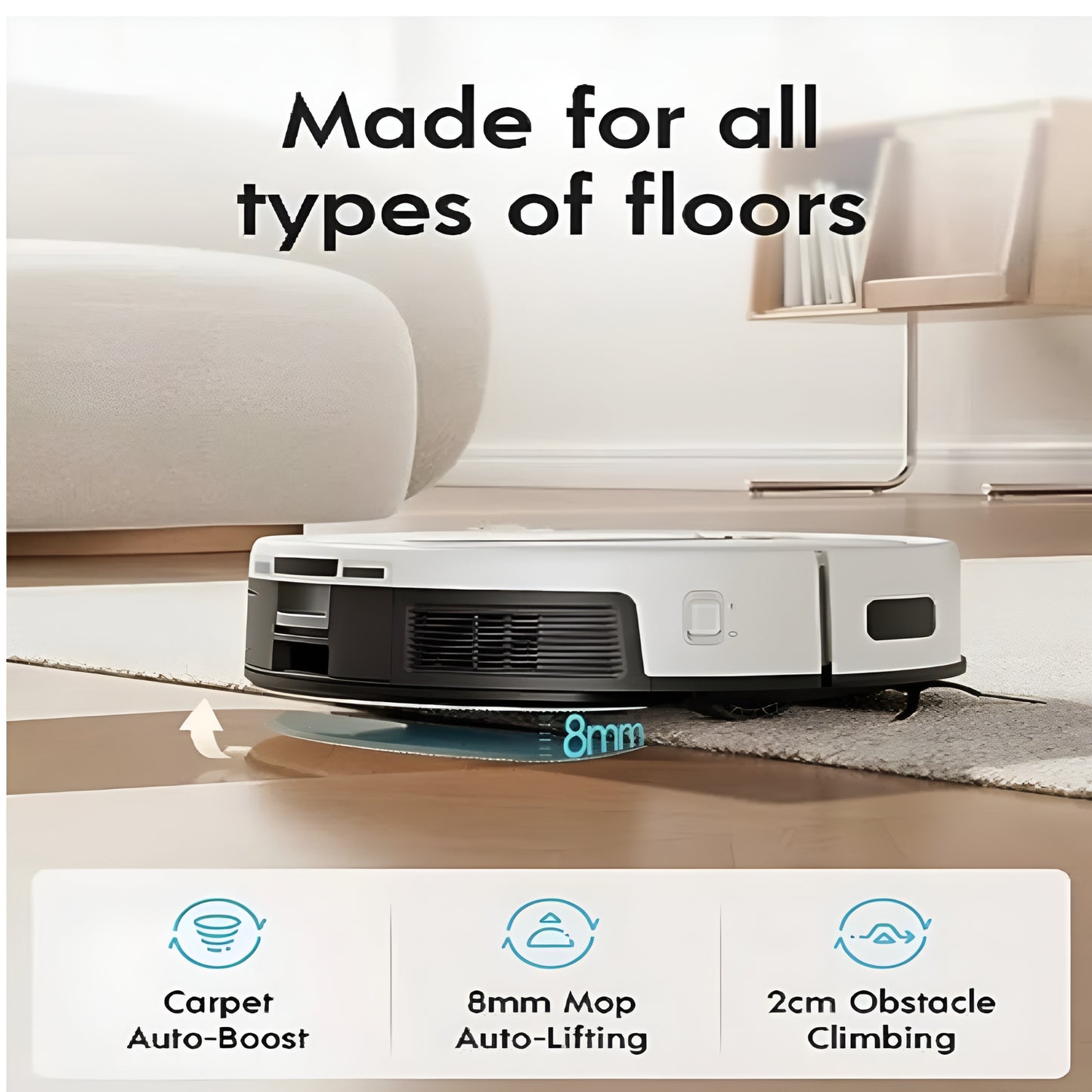 Robot Vacuum Floor Cleaning Robot with AIO Station YDAX11