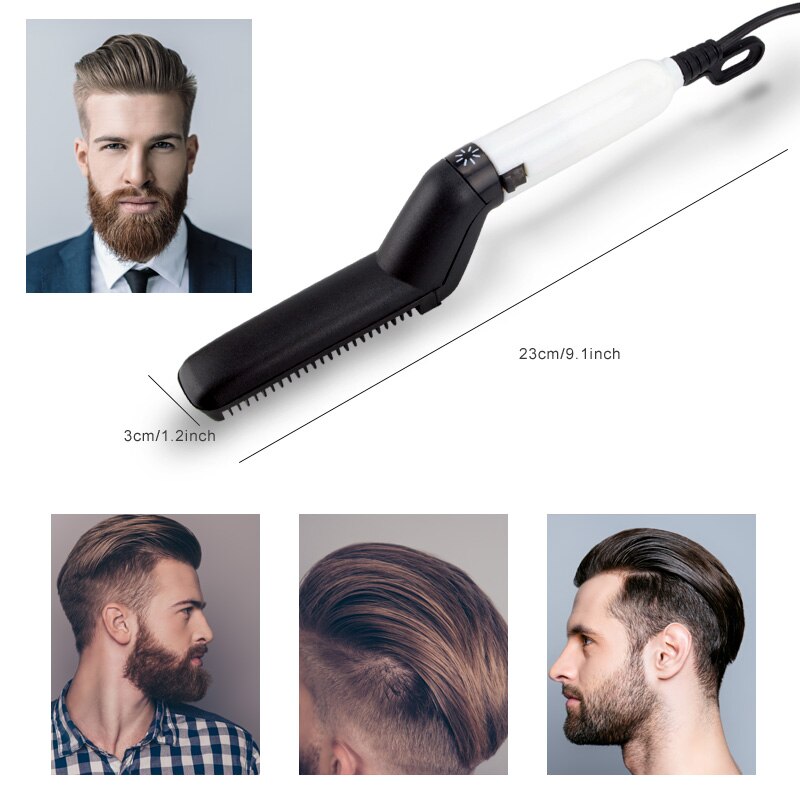 Multifunctional Electric Hair Comb Brush Beard Straightener