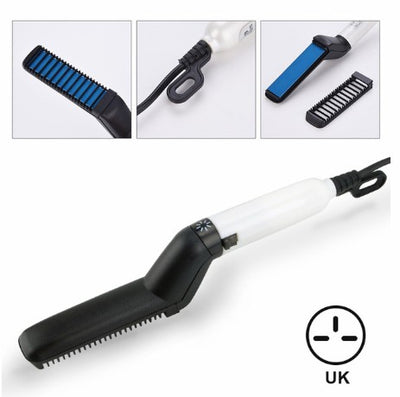 Multifunctional Electric Hair Comb Brush Beard Straightener