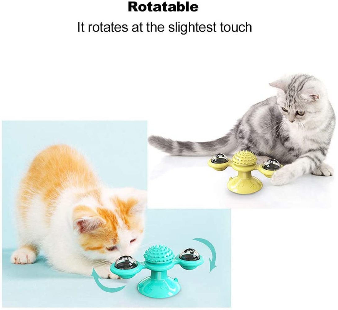 Rotatable Windmill Cat Toy