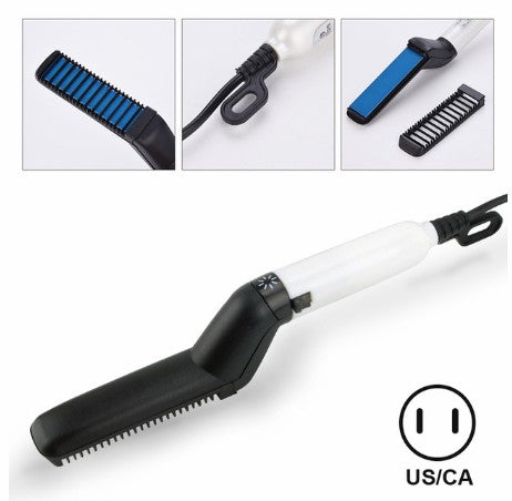 Multifunctional Electric Hair Comb Brush Beard Straightener