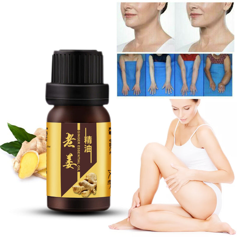 Pure Natural Ginger Anti Cellulite Essential Oils - Help Slim Tighten Skin Tone