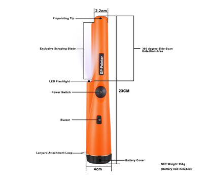 Hand Held Pinpointer Metal Detector GP-Pointer High Sensitivity