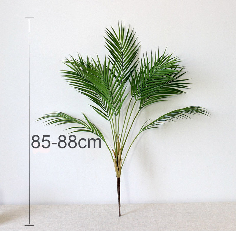 Artificial Palm Leaf Plastic Plants Garden Home Decorations