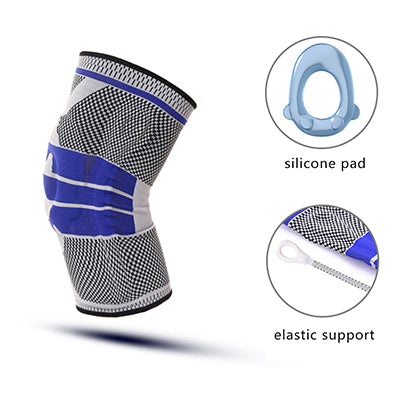 Knitting Anti Slip Silicone Elastic Knee Support