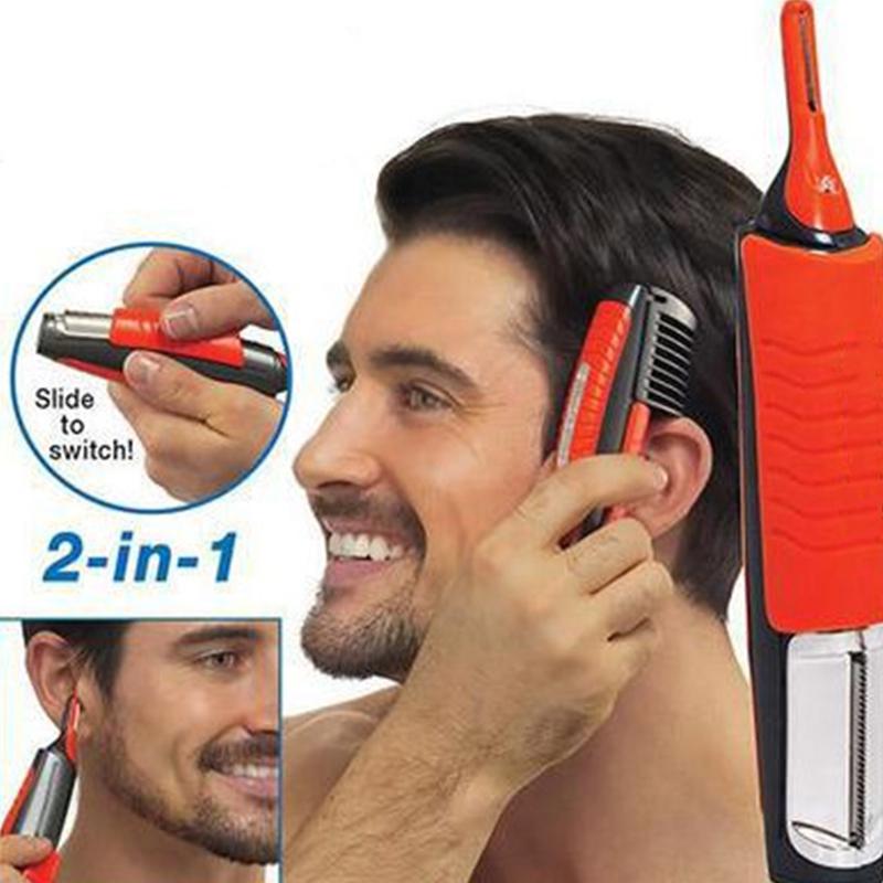 Man Beard Hair Remover 2 in 1 Shaver Grooming Hair Trimmer