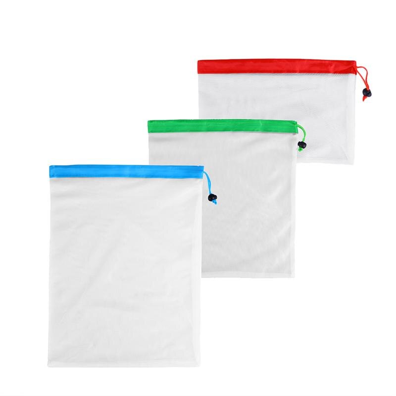 15 pcs Reusable Mesh Product Bags Eco-Friendly Grocery Bags