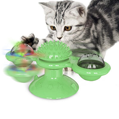 Rotatable Windmill Cat Toy