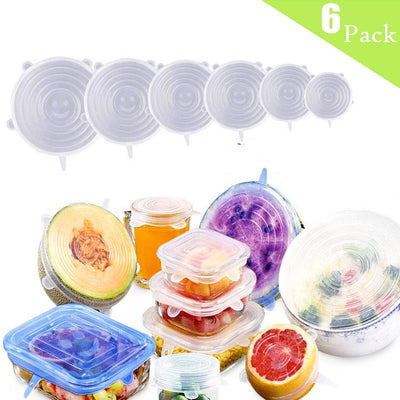 Silicone Stretch Lids Reusable Seal Lids Food