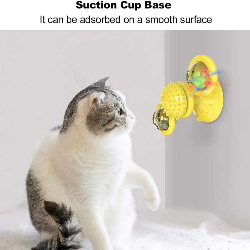 Rotatable Windmill Cat Toy