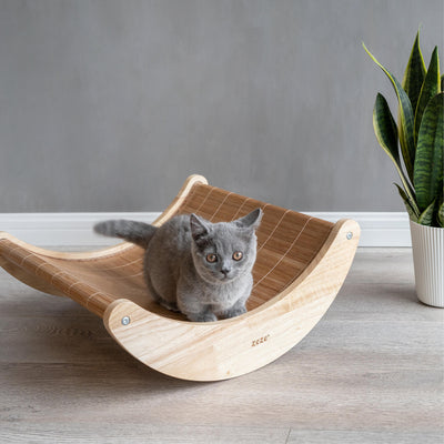 Eco- Friendly Bamboo Rocking Pet Bed