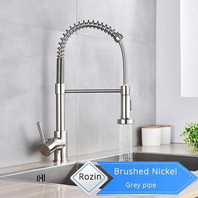 Rozin Matte Black Kitchen Faucet 360 degree rotation