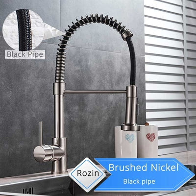 Rozin Matte Black Kitchen Faucet 360 degree rotation