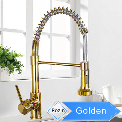 Rozin Matte Black Kitchen Faucet 360 degree rotation