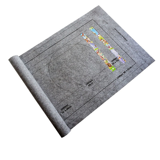 Eco-Friendly Puzzle Roll Jigsaw Storage Felt Mat